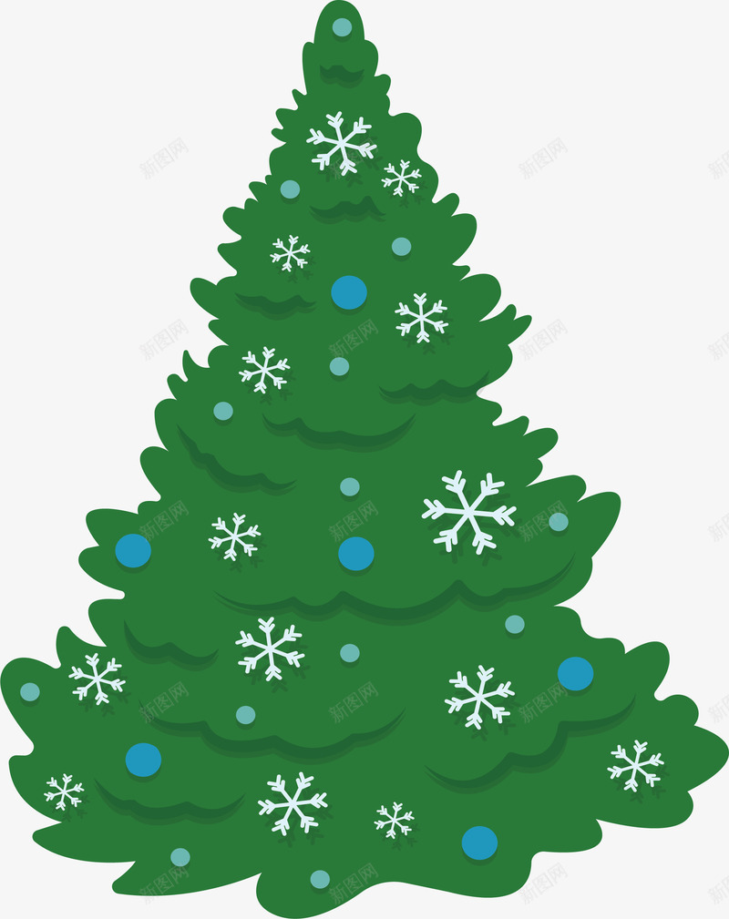 雪花圣诞树矢量图ai免抠素材_88icon https://88icon.com merryChristma merryChristmas 圣诞树 圣诞节 矢量png 绿色圣诞树 雪花 矢量图