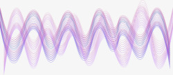 音乐波浪时尚彩色可视化波形图高清图片