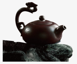 中国风艺术复古茶壶矢量图素材