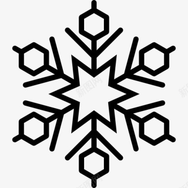 冬天指路牌Snowflake图标图标