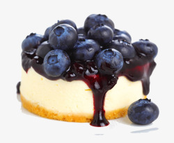 蓝莓起士蛋糕素材