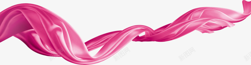 粉色漂浮彩带创意png免抠素材_88icon https://88icon.com 创意 彩带 漂浮 粉色
