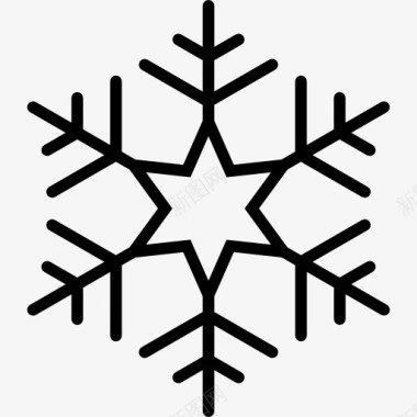 冬天雪地Snowflake图标图标