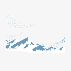 雪山皑皑素材