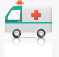 急救车主题医疗网页图标图标