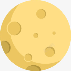 月亮故乡黄色黄色卡通宇宙月球高清图片