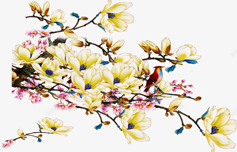 手绘梅花十字绣展架png免抠素材_88icon https://88icon.com 十字 十字绣花开富贵 梅花