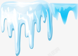 冰柱冬日寒冷白色冰柱高清图片