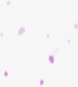 紫色飘落花瓣背景七夕情人节素材
