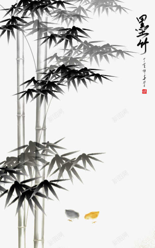 手绘竹子png图片免费下载-素材cdoxdoh-88ICON