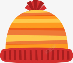 冬季多彩条纹帽子素材