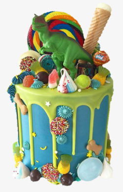 恐龙主题蛋糕素材