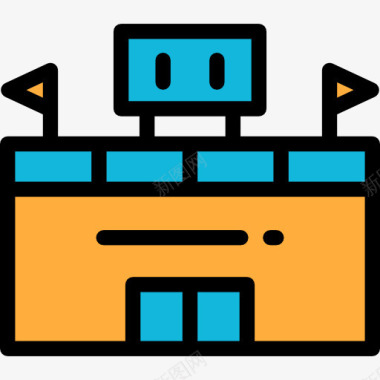 年终评分体育场图标图标