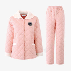粉色纯棉韩版甜美睡衣套装素材
