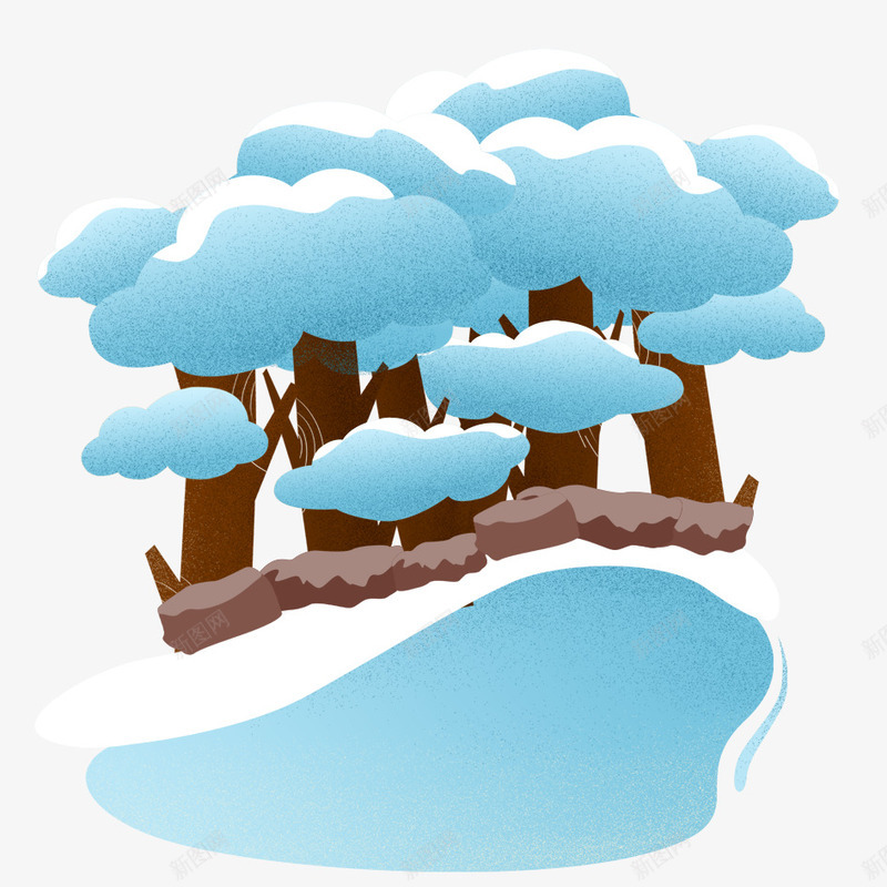 冬季树木雪景png免抠素材_88icon https://88icon.com 下雪 冬天 冬季 冬季寒冷 冰天雪地 冰面 寒冷 树木 植物 立冬 雪景