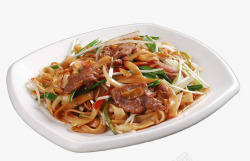 小份美味诱人炒粉干素材