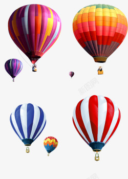 彩色热球球热气球彩色气球高清图片