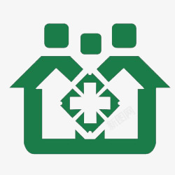 社工服务标志社区卫生服务站标识图标高清图片