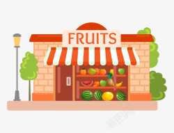 水果包装袋手绘卡通可爱水果店高清图片
