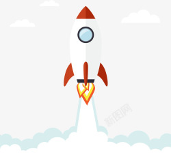 升天的火箭素材