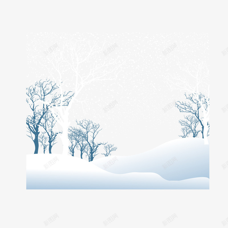 冬天白色雪覆盖树场景png免抠素材_88icon https://88icon.com 下雪 冬天 动漫雪景 树 白色 白色雪覆盖树场景 覆盖