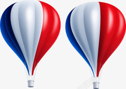 卡通创意美国热气球矢量图素材