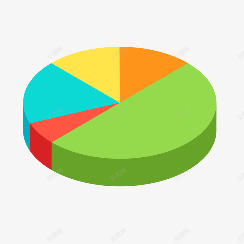彩色饼状结构数据图矢量图ai免抠素材_88icon https://88icon.com 彩色 彩色数据图 数据图 日常 结构 饼状数据图 矢量图
