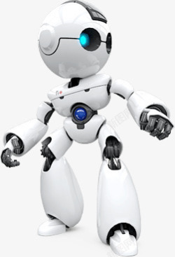 白色矢量机器人可爱机器人高清图片