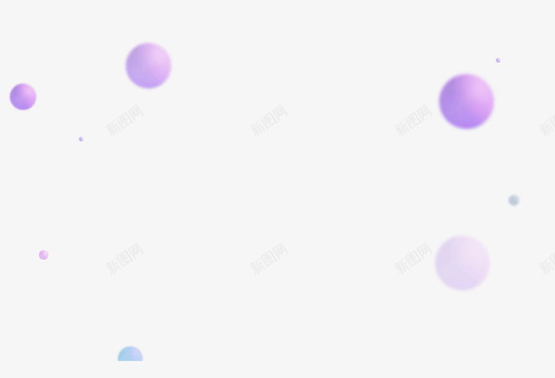 紫色漂浮圆球装饰png免抠素材_88icon https://88icon.com 圆球 漂浮 紫色 装饰
