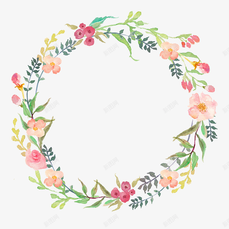 手绘水彩装饰花草边框png免抠素材_88icon https://88icon.com 手绘 新图网 植物花边 植物花边框 水彩 绿植花边框 艺术 花朵 花环 花草花边 花草边框 装饰图案