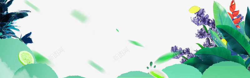 绿色卡通清新春季海报bannerpng免抠素材_88icon https://88icon.com banner 卡通 春季 春游 树叶 清新 绿色 踏青