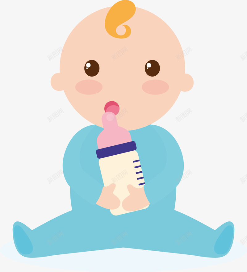 拿着奶瓶的小宝贝图png免抠素材_88icon https://88icon.com boby 儿童 卡通孩子 婴儿 孩子 宝宝 宝贝 小北鼻 小孩