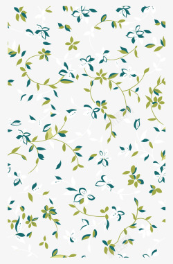花朵墙纸绿色小碎花图案矢量图高清图片