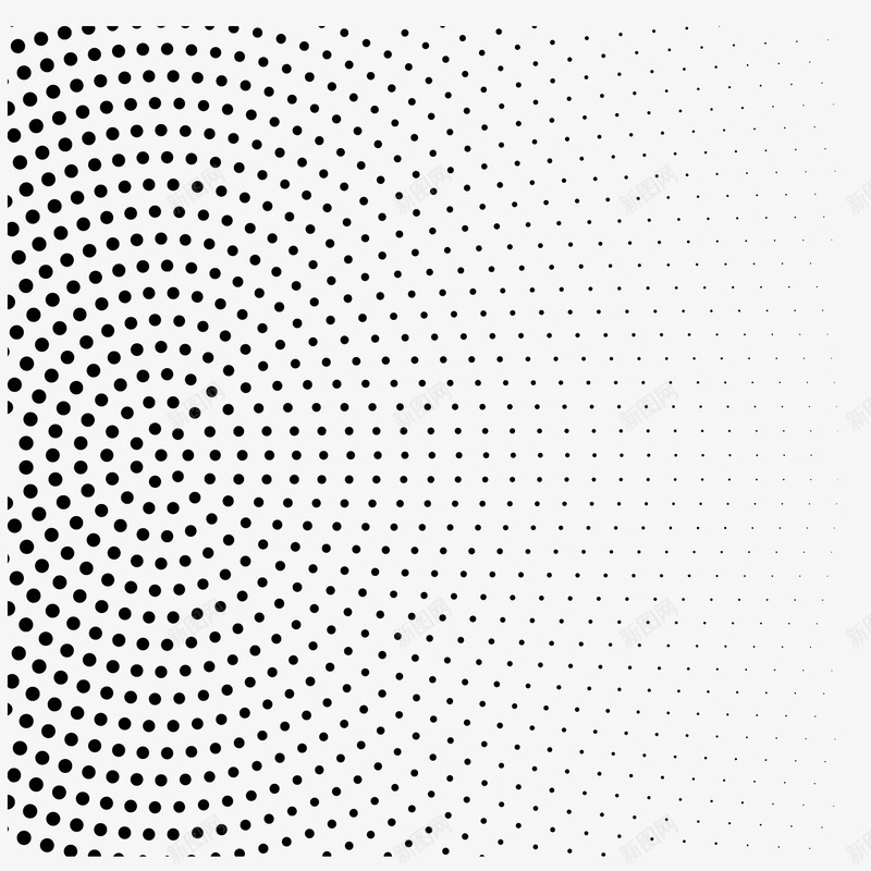 黑色圆弧点状元素矢量图ai免抠素材_88icon https://88icon.com 商务 围绕 圆弧 点状 环绕 科技 黑色 矢量图