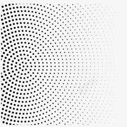 黑色圆弧点状元素矢量图素材