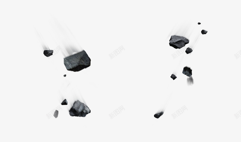 漂浮创意黑色石头png免抠素材_88icon https://88icon.com 创意 漂浮 石头 黑色