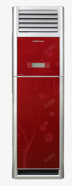 立式空调红色柜机空调高清图片