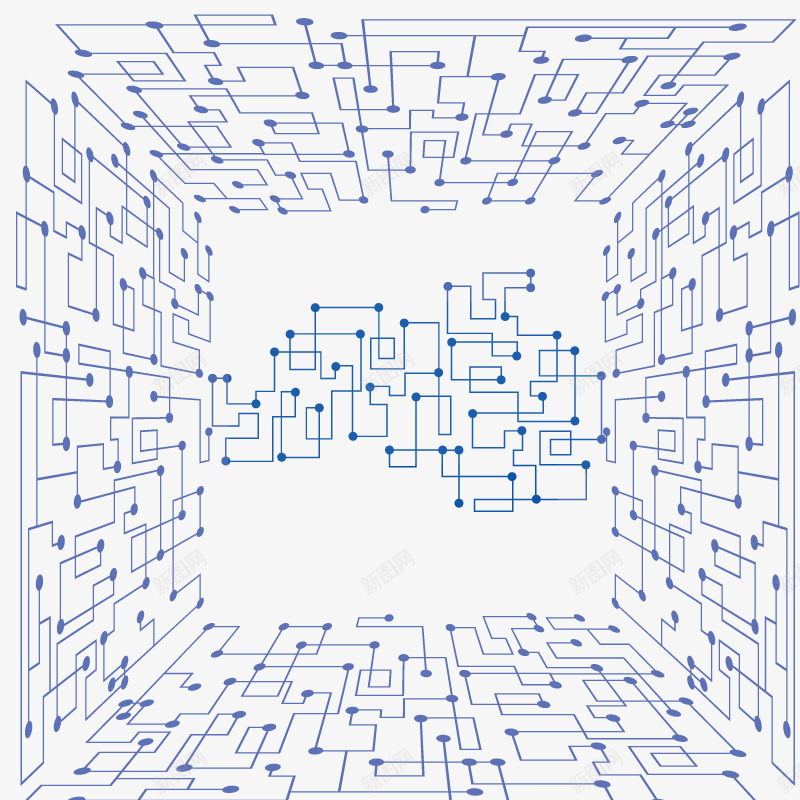 电路方形隧道效果矢量图eps免抠素材_88icon https://88icon.com 方形 电路 科技科幻 芯片电路 隧道效果 矢量图