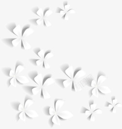 心形花纹立体花卉装饰图案高清图片