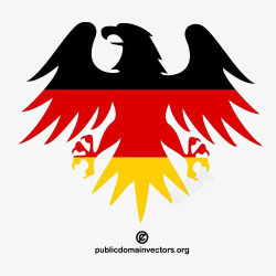 德国国旗主题老鹰图案素材