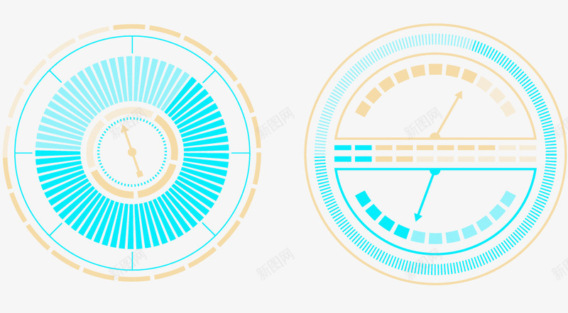 科技指示仪表盘矢量图eps免抠素材_88icon https://88icon.com 仪表盘 圆形 指示 新图网 科技 装饰图案 矢量图