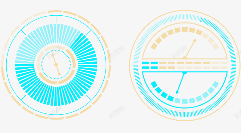 科技指示仪表盘矢量图eps免抠素材_88icon https://88icon.com 仪表盘 圆形 指示 新图网 科技 装饰图案 矢量图