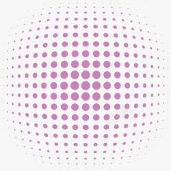 紫色圆点创意图案矢量图素材