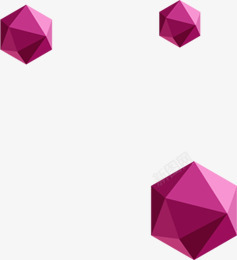紫色棱角钻石活动素材
