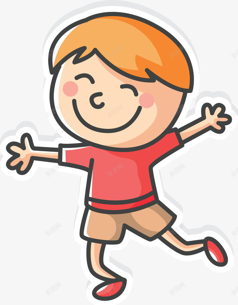 儿童节开心的小男孩png免抠素材_88icon https://88icon.com 傻笑男孩 儿童节 可爱小男孩 喜悦 开心的小男孩 手舞足蹈 男孩贴纸