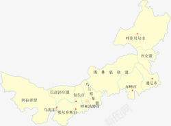 外蒙古地图素材