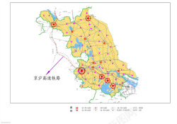 2020年江苏省铁路规划图素材