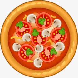 西红柿至尊豪华披萨素材