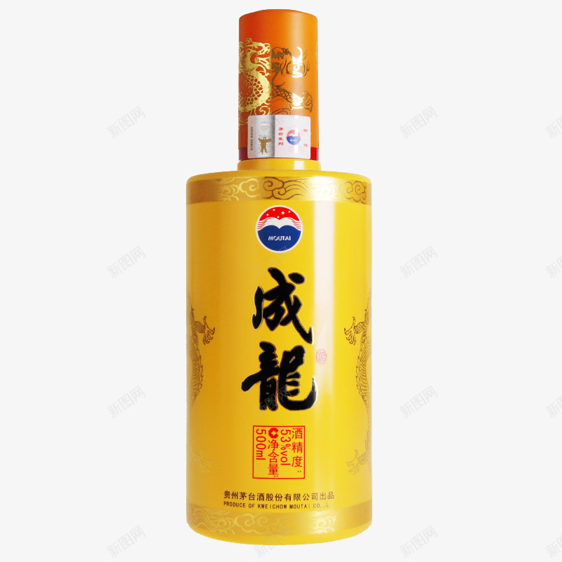 53度茅台成龙酒经典版png免抠素材_88icon https://88icon.com 产品实物 年货必备 贵州 酱香型