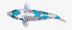 蓝色锦鲤鲤鱼矢量图高清图片